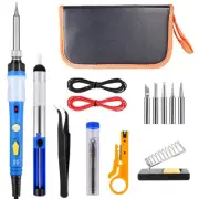 60W Soldering Iron Kit Electric Welding Tools Solder Station Tweezers Tin Wire