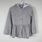 MATILDA JANE Girls Gray Candid Smiles Hoodie Jacket Top Size 12 NEW