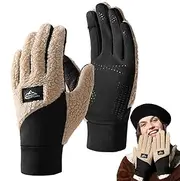 [Generic] Thermal Gloves for Women - Thermal Cold Weather Women Winter Gloves Touchscreen,Liner Warm Padded Ski Snow Gloves Hand Warmer for Walking, Running, Cycling