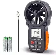 BTMETER Digital Anemometer Barometer Handheld, for Wind Speed Temperature Wind Chill Tester w/Humidity, Altitude, Barometric Pressure Meter for Climbing Drone HVAC CFM BT-100WM