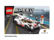 LEGO INSTRUCTIONS ONLY PORSCHE 911 HYBRID 75887 book manual from set NEW