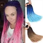 Twist Hair Synthetic Dreadlocks Ombre Braiding Hair Crochet Braids Hair