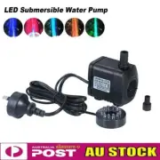 1/2PCS Submersible Fountain Pump with 12 LED Light for Water Feature Small Pond