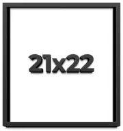 21x22 Shadow Box Frame Black | 1 inches Deep Real Wood Contemporary Shadowbox Di