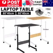 Mobile Laptop Desk Computer Table Stand Portable Adjustable Bed Bedside Study