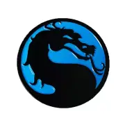 Phantom Pins - Sub Zero Mortal Kombat Logo 1.5" Soft Enamel Pin