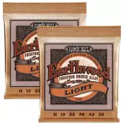 Ernie Ball 2148 Phosphor Bronze Light 11-52 Acoustic Guitar Strings 2 SETS