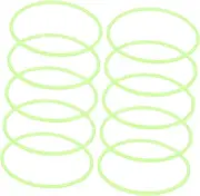 Generic Glow Dark Silicone Wristbands Flexible Bracelets for Parties Stylish Thin Bangles in Night