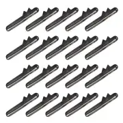 100 Pcs Elastic Cord Crimp Ends, Elastic Barbed Cord Fastener, Gun Color