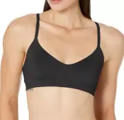 Calvin Klein Women's Bonded Flex Lightly Lined Bralette Large, Black, MSRP $52