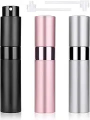 ACWOO Perfume Atomiser Bottles - Refillable Travel Spray Bottles, 10ml Mini, 3pcs Empty for Travel and Vacation