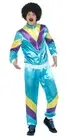 Smiffys 80s Height of Fashion Shell Suit Costume, Blue (Size L)