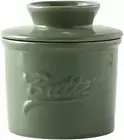 French Butter Crock Counter with Water Line French Butter Dish Counter (Green)