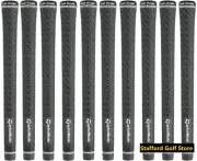 TaylorMade Z-Grip By Golf Pride Standard Size - Grey/Black 580 Round Set of 10