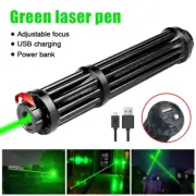 8000 meter Zoom 532nm Green Laser Pointer Pen Visible Beam Light Type-C Charging