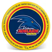 4 X Adelaide Crows AFL Melamine Team Song 20cm Round Dinner Plate