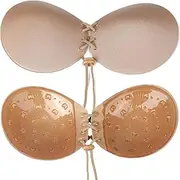 [NC] Round Cup Underwear, Comfortable Sexy Bra, Strapless Invisible Bra, Bra Suitable for Backless Dresses with Nipples, Invisible Strapless Ultra-Light Bra.