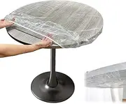 Transparent Round Tablecloth, 75 cm Diameter, PVC Material, Table Protector, Clear Table Film, Weatherproof Garden Tablecloth, Wood Furniture