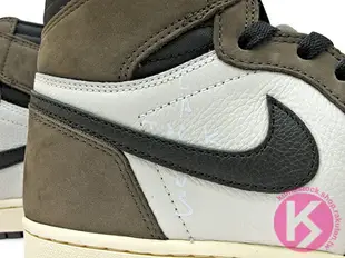 2019 限量發售 饒舌歌手 Travis Scott 設計 NIKE AIR JORDAN 1 HIGH OG TS SP 咖啡 倒勾 牛巴戈 嘻哈 AJ 零錢口袋 RETRO (CD4487-100) !