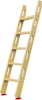 Bunk Bed Ladder Wooden Loft Bed Ladder/Incline Ladder with 5 Wide Treads for Loft Bedroom Dormitory