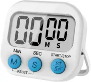 Kitchen Digital Timer Simple Operation Big Digits Loud Alarm Magnetic Backing fo