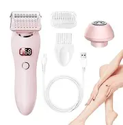 LeoLeozz Electric Trimmer for Women, Long-Lasting Electric Hair Epilator, Versatile Personal Groomer Women, Face Shaver, Body Hair Bikini Trimmer for Wet & Dry Use (Pink)