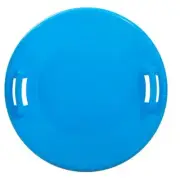 Superio Round Snow Sled, 24" Saucer Disc Spiral Sled with Cut-Out Handles