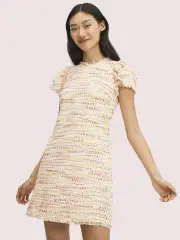 multi tweed shift dress