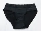 Mool Women's Angara Moderate Flow Lacey Period Brief Panty DM3 Black Medium NWT