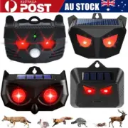 Solar Nocturnal Animal Repeller Red LED Light Control Scarer Deterrent Repellent