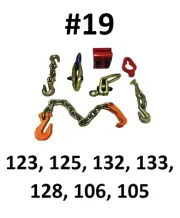 SET#19 AUTO BODY FRAME MACHINE HEAVY DUTY 7 PIECES TOOL AND CLAMP HOOK MINI