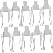 Yardenfun Versatile Heater Lamp Tube Holders 10pcs Pear-Shaped Tube Clamp Accessories Mount Clips