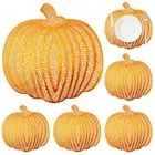Pumpkin Placemats Set of 6，Harvest Placemats Fall Placemats Heat-Resistant fo...