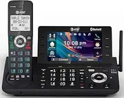 AT&T DECT 6.0 Cordless Home and Business Phone with Answering Machine, 5" Large Color Display, One-Touch Shortcut, Conference, Intercom, Smart Call Blocker, Bluetooth Connect to Cell: DLP73190