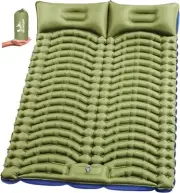 Double Sleeping Pad for Camping - Ultralight Full, Grass Green