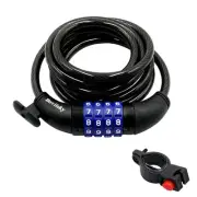 Bike Lock,4 Digit Resettable Combination Bicycle Cable Lock with Mounting Bra...