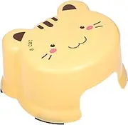 KOCKSHION Non Slip Bathroom Stool Thickened Plastic Step Stool for Cartoon Design Safe and for Home and Classroom Use