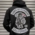 Sons Of Anarchy SAMCRO Teller Morrow Redwood Original Embroidered Patch Hoodie