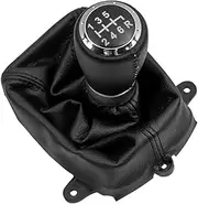 KIXURO Gear Shift Konb Gaiter Boot Cover, for Accord, VIII 8 MK8 2008-2014 Case Car Styling Accessories Gear Lever dust Cover(Black 6 Speed)