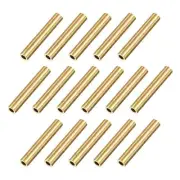Brass Tube 5mm OD 1mm Wall Thickness 30mm Length Pipe Tubing for DIY 16 Pcs
