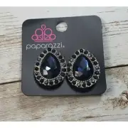 Paparazzi Clip On Earrings - Blue Pear Shaped Clip On Earrings - Brand New