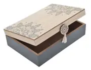 Mandala Jewellery Trinket Box Wooden Crystal Art Storage Organiser Home Decor