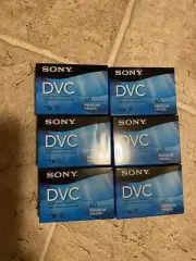 6pk Sony DVC 60 Minute Cassette MiniDV Premium