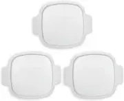 Corningware A-1-PC 1.5qt White Plastic Lid (3PK) for Casserole Dish