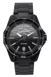 Armani Exchange Black Stainless Steel Grey Dial Quartz AX1952 100M Mens Watch