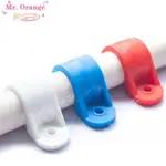 🍊橙先生«管卡» 水電塑膠騎馬卡 管夾 電工單雙瓦斯釘專用 管卡 管拼接神器線管排卡