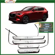 For Mazda CX60 Car Door Sill Cover Scuff Plate Protector Sticker 2023+with light