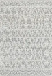Copacabana Chevron Light Grey Wool Rug