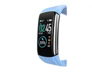 1.08inch Color Screen Blood Pressure Heart Rate Monitor Sport Bluetooth Smart Wristband Watch-BLUE