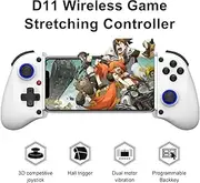 MAGIC BLOCK Mobile Gaming Controller with Hall Effect Joysticks, Multi-Platform Wireless Game Controller, 1500mAh, BT 5.2, Turbo/Macro, Dual Vibration (White)